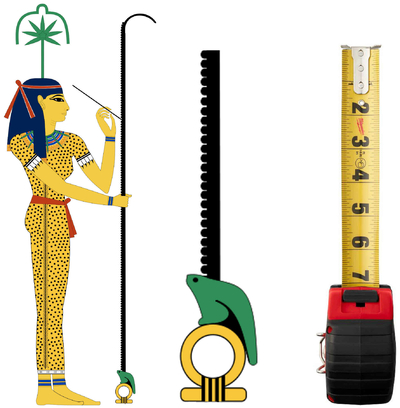 Goddess of Magic Isis Nephthys Seshat Twin Sisters Stretching the Cord Ceremony Tape Measure ancient Egypt