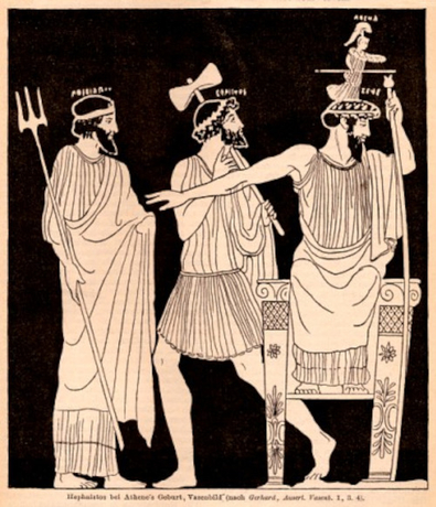 Birth of Athena Head of Zeus Greek mythology Neith